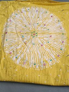 Yellow Printed Salwar Suit