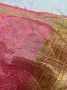Elegant Pink &amp; Gold Dupatta🩷💛
