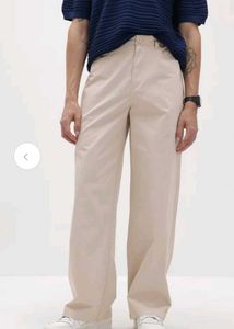 Khaki Colour Tailoired Wide Leg Pant