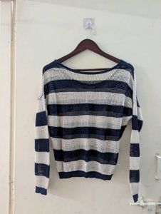 Striped Knit Pullover
