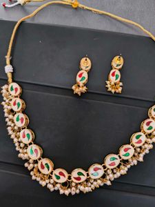 Kundan Necklace &amp; Earring Set