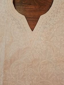 White Chikankari Punjabi Set