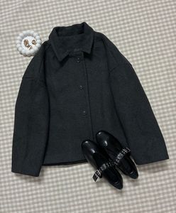 Stylish Grey Button-Down Jacket