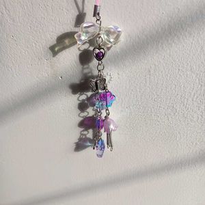 Purple Mermaid Tail Bag Charm