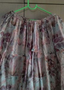 Floral Tiered Maxi Skirt