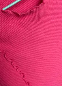 Pink Ribbed Top - 'People' Brand