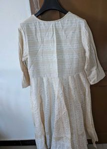 Striped V Neck Kurta