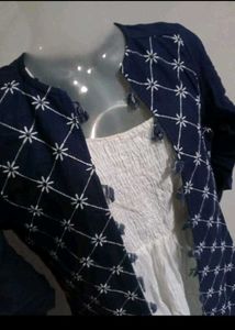 White Dress with Shrug