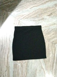 A-line Black Skirt