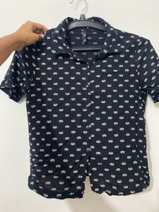 Black Cropped Shirt