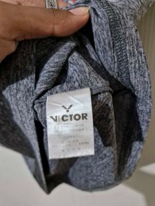 Victor Badminton Tshirt (Grey)