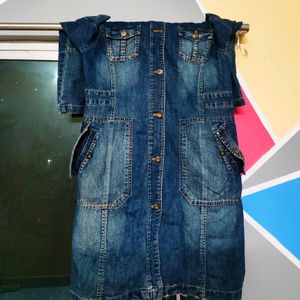 DENIM DRESS 👗 Knee Length