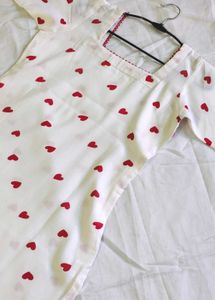 Heart Print Casual Dress