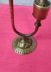Vintage Brass Candle Cum Agarbatti Stand