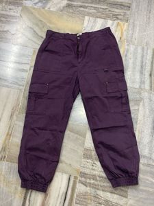 Purple Cargo Pants