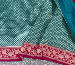New Elegant Green Banarasi Saree
