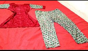 Cotton Night Dress Set