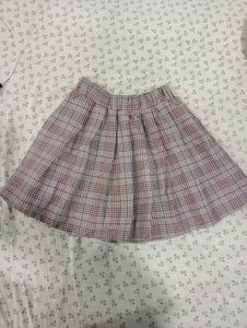 Korean Plaid Mini Skirt