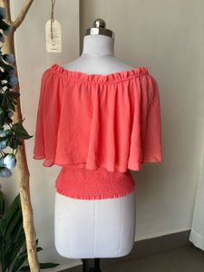 coral of shoulder top