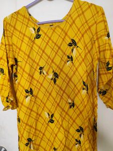 Yellow Floral Kurta