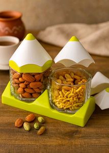 Cute Pencil Dryfruits Storage Jars