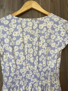 Stretchable Lavender Floral Dress