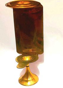 DECORATIVE Diya Stand With Magic Sticker