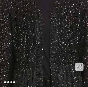 Sparkly Black Cardigan