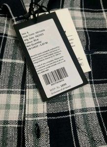 US Imported Rare Textured Plaid Flannel Shirt