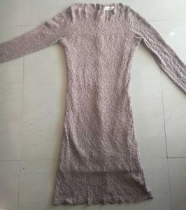 Lace Bodycon Dress – Slim Fit, Full Sleeve
