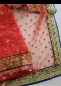Embroidery blouse luchnowi lehenga &amp; dupatt
