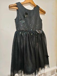 Girls&#39; Black Sparkle Dress 4-6 Years
