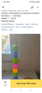 Kids Ring Toss Tower Toy