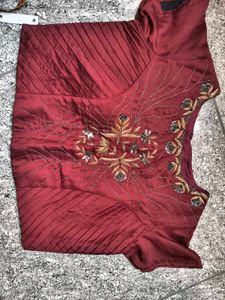 Elegant Maroon Blouse