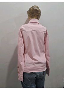 Pink Button-Down Jacket