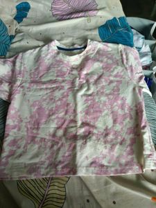 Pink Tie-Dye Crop Top