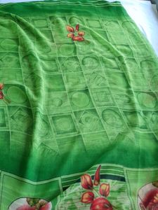 New Green Printed Saree (Women&#39;s)