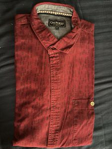 Maroon Patterned Shirt