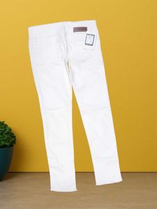 M@45 Size-34 Black Crop Top &amp; White Jeans
