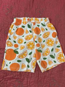 Cute Orange Print Kids Set