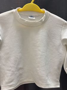 White Long Sleeve Top