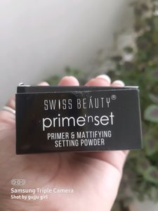 Swiss beauty Primer &amp; mattifying Setting Powder