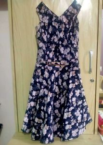 Black And White Flower Dress