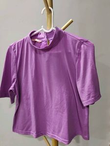 Violet High Neck Tshirt