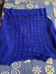Blue Knit Cardigan
