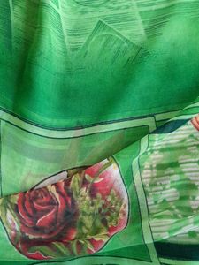 New Green Printed Saree (Women&#39;s)