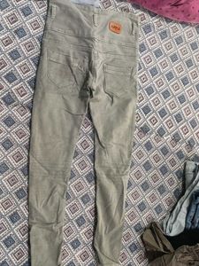 High Waisted Olive Green Jeans