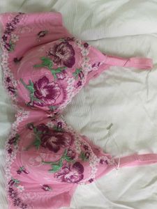Floral Pink Bra