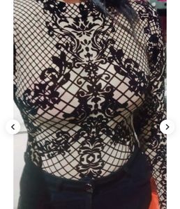 Elegant Black Lace Bodysuit