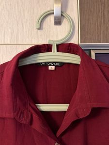 Women button down shirt maxi dress